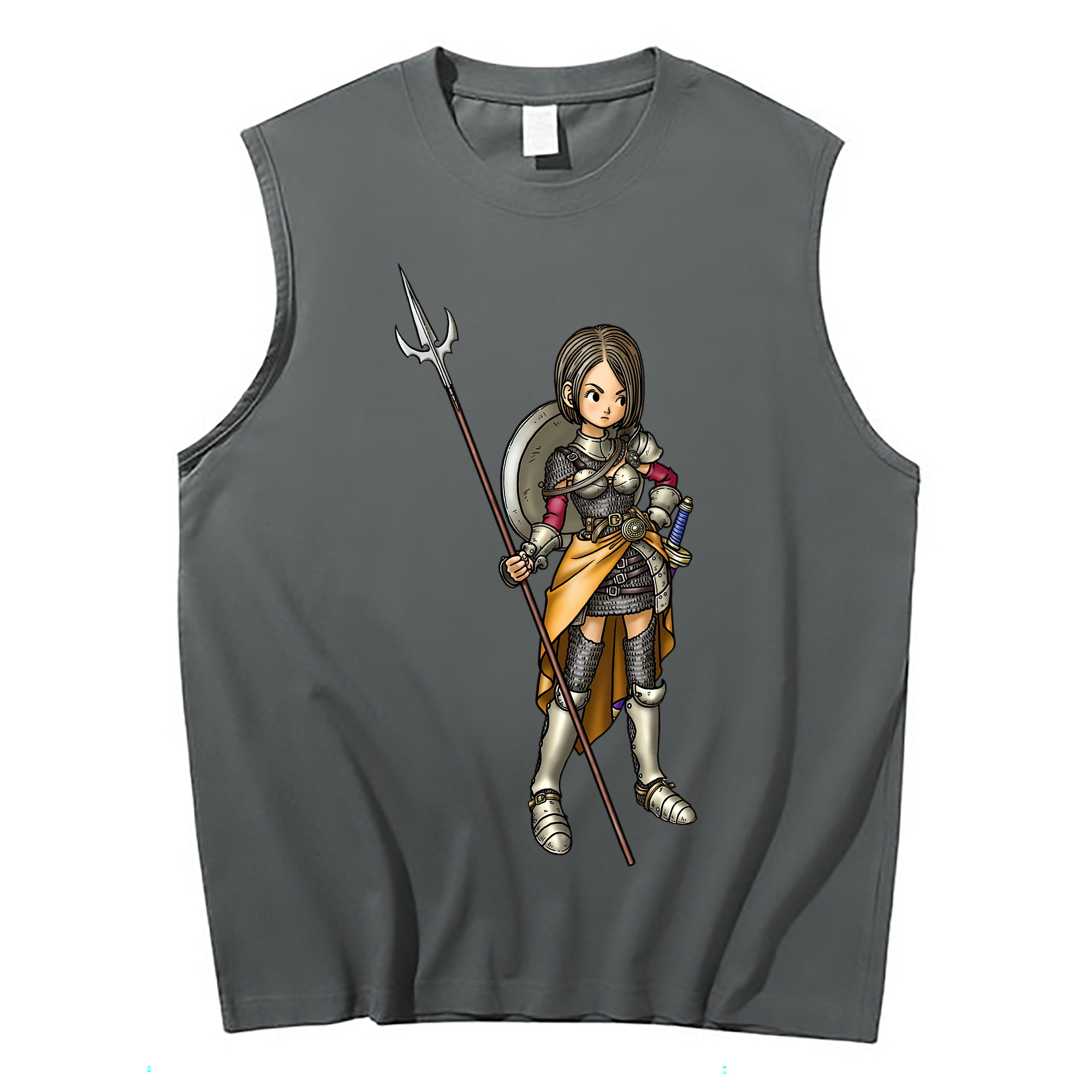 （画像用） ドラゴンクエスト Doragon Kuesuto Dragon Quest コットン100％タンクトップ（フロントプリント）